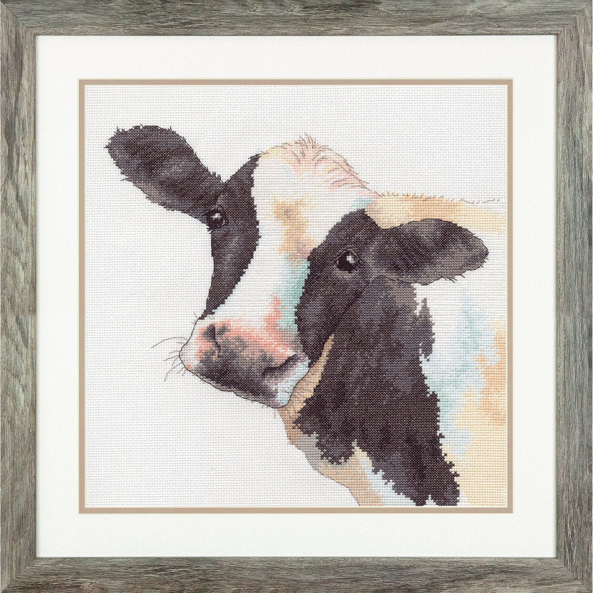 Dimensions Sweet Cow Counted Cross Stitch Kit, 12" x 12"