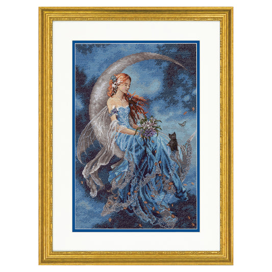 Dimensions Gold Collection Wind Moon Fairy Counted Cross Stitch Kit, 10" x 15"