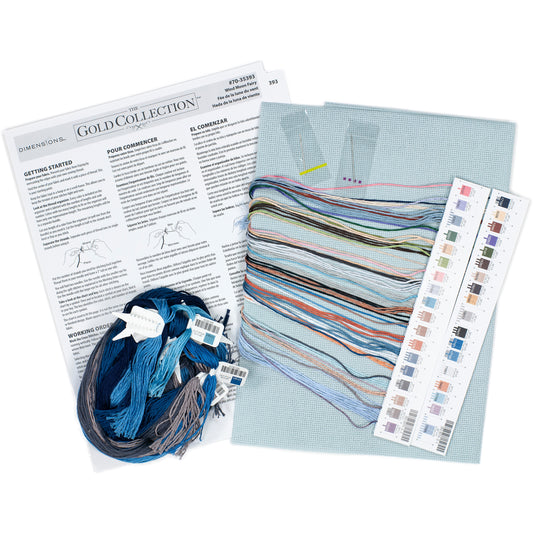 Dimensions Gold Collection Wind Moon Fairy Counted Cross Stitch Kit, 10" x 15"