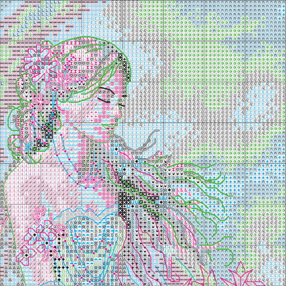 Dimensions Gold Collection Wind Moon Fairy Counted Cross Stitch Kit, 10" x 15"