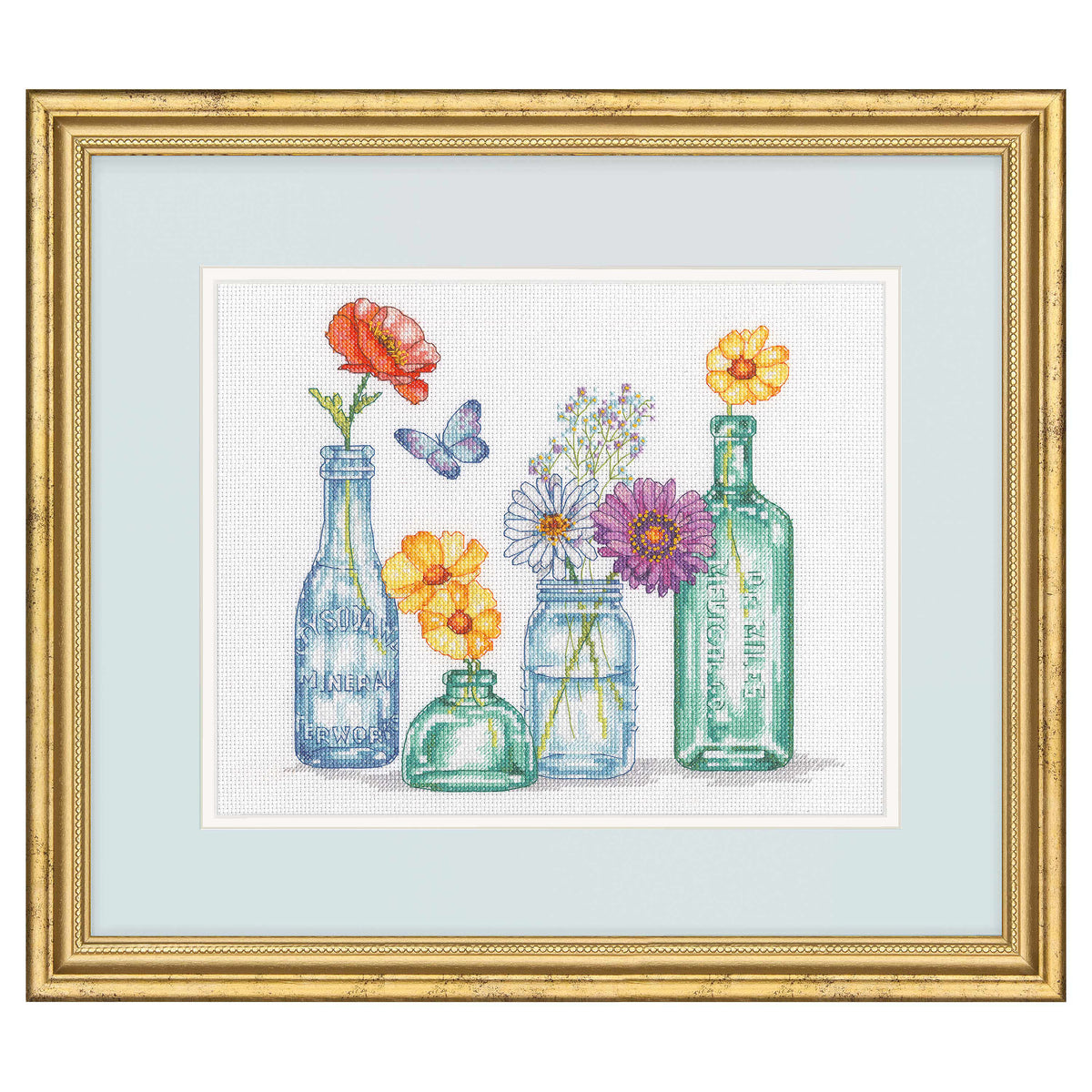 Dimensions Wildflower Jars Counted Cross Stitch Kit, 12" x 10"