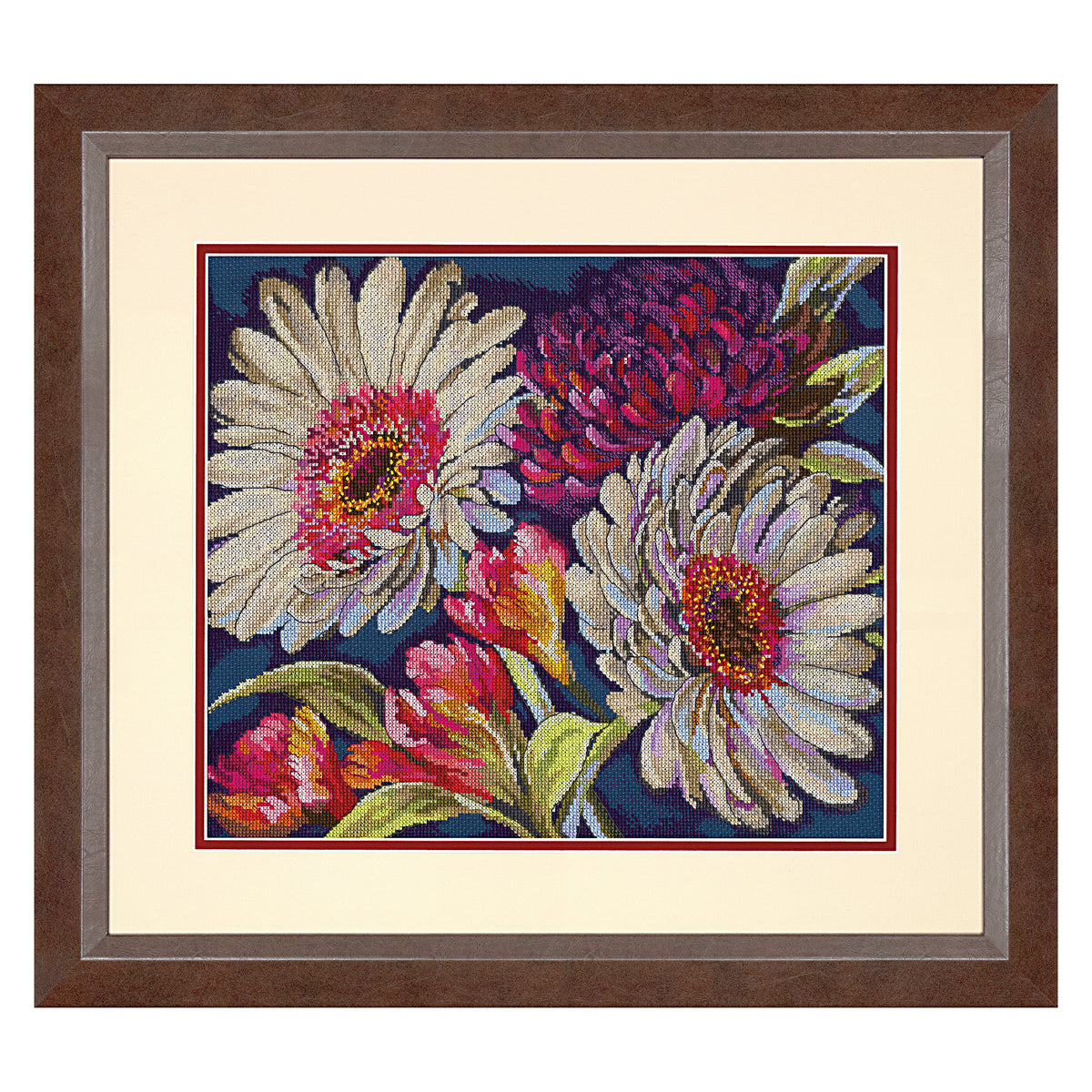 Dimensions Gold Collection Fabulous Floral Counted Cross Stitch Kit, 14" x 12"
