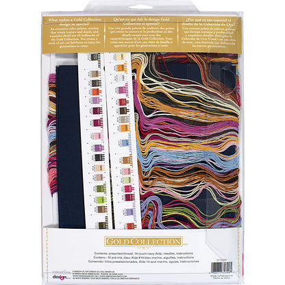 Dimensions Gold Collection Fabulous Floral Counted Cross Stitch Kit, 14" x 12"