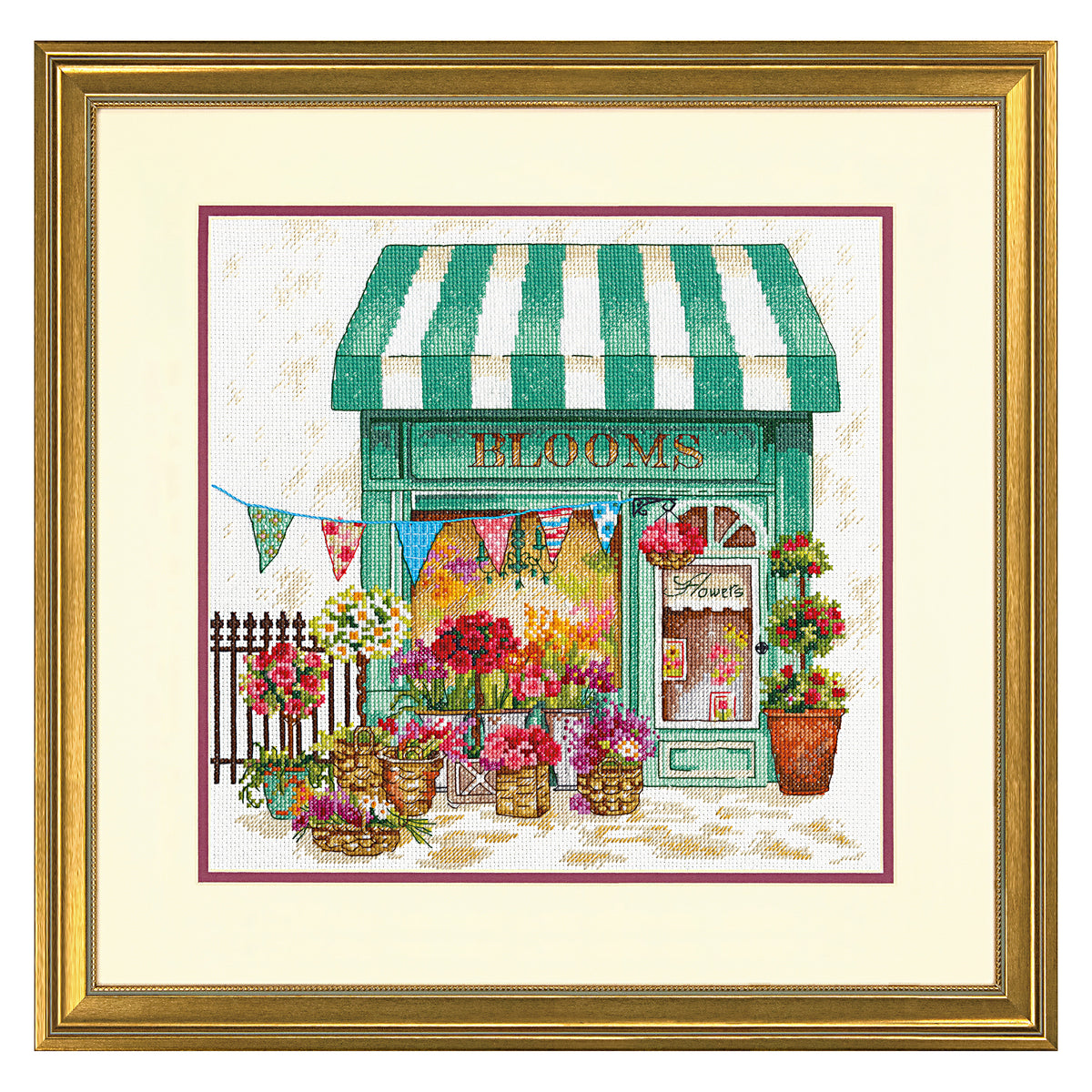 Dimensions Blooms Flower Shop Counted Cross Stitch Kit, 12" x 12"
