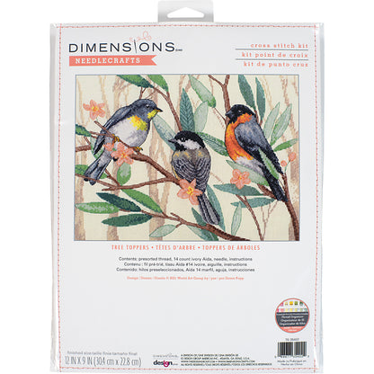 Dimensions Tree Toppers Counted Cross Stitch Kit, 12" x 9"