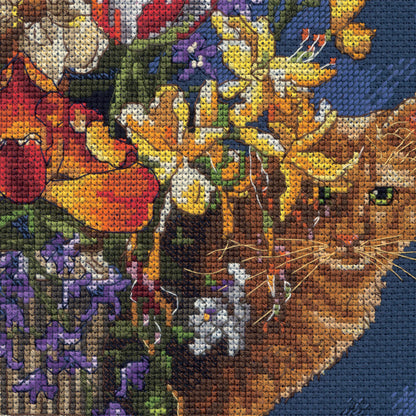 Dimensions Gold Collection Garden in Gold Counted Cross Stitch Kit, 11" x 15"