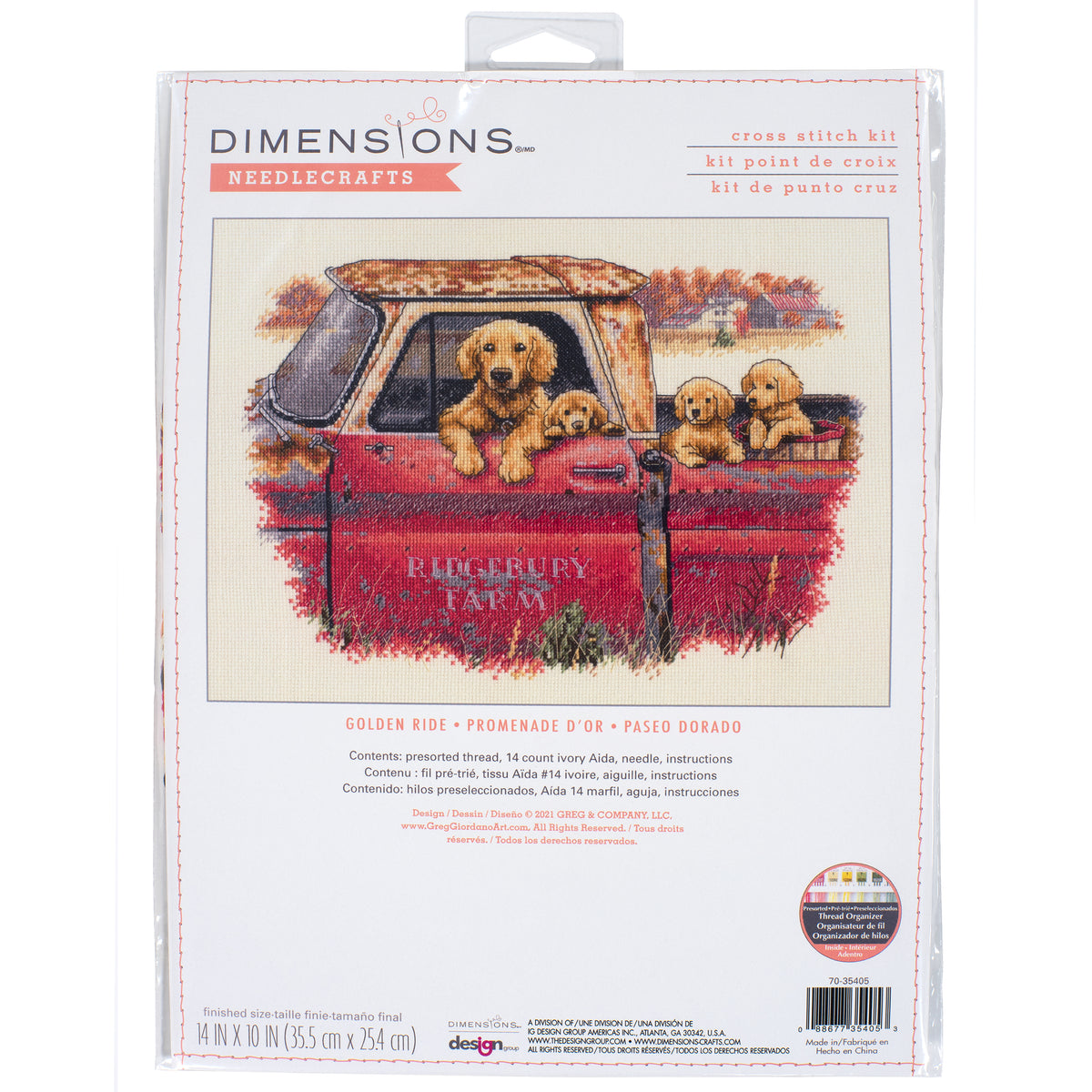 Dimensions Golden Ride Counted Cross Stitch Kit, 14" x 10"