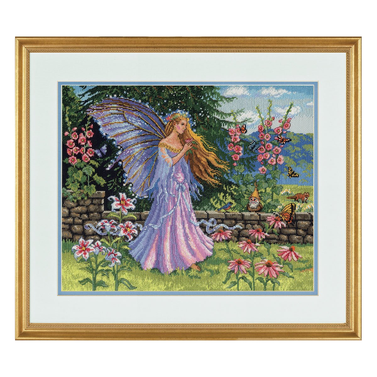 Dimensions Gold Collection Summer Fairy Counted Cross Stitch Kit, 14" x 12"