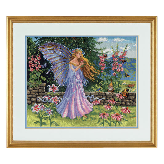 Dimensions Gold Collection Summer Fairy Counted Cross Stitch Kit, 14" x 12"