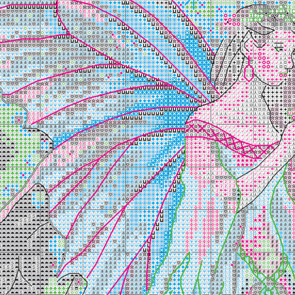 Dimensions Gold Collection Summer Fairy Counted Cross Stitch Kit, 14" x 12"