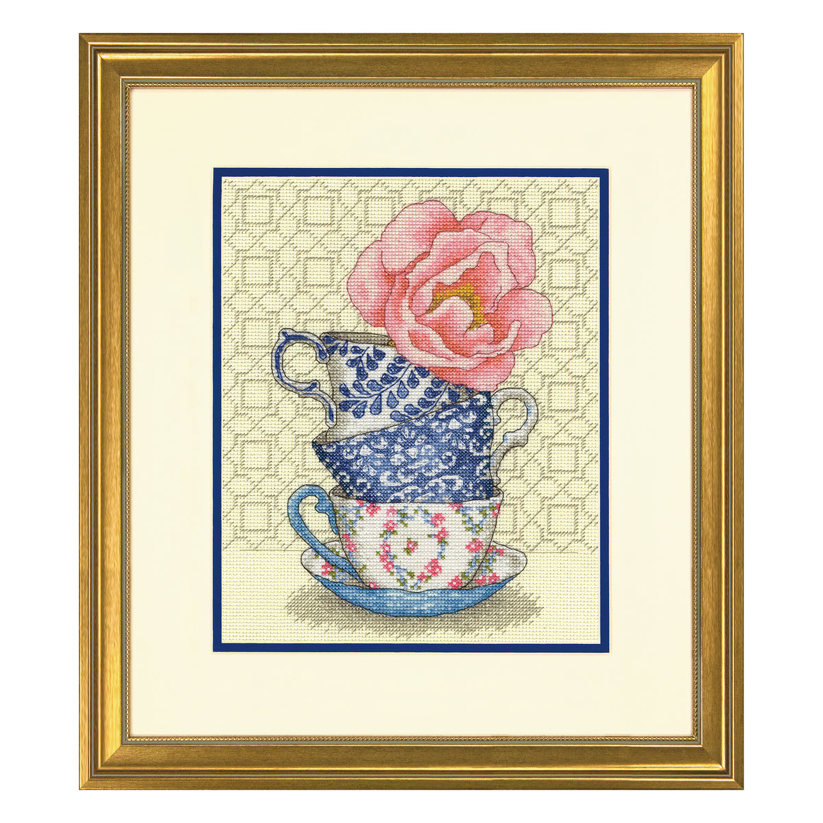 Dimensions Rose Tea Counted Cross Stitch Kit, 8" x 10"