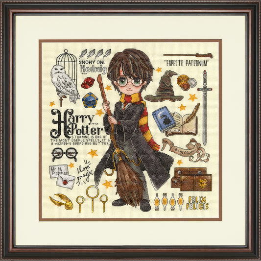 Harry Potter Magical Design Counted Cross Stitch Kit from Dimensions, 11" x 11"