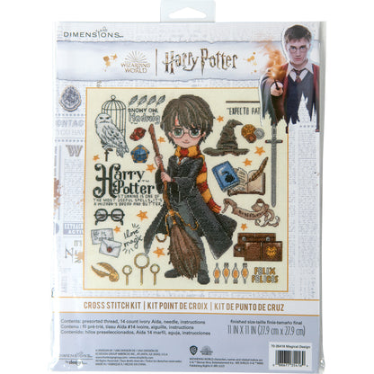 Harry Potter Magical Design Counted Cross Stitch Kit from Dimensions, 11" x 11"