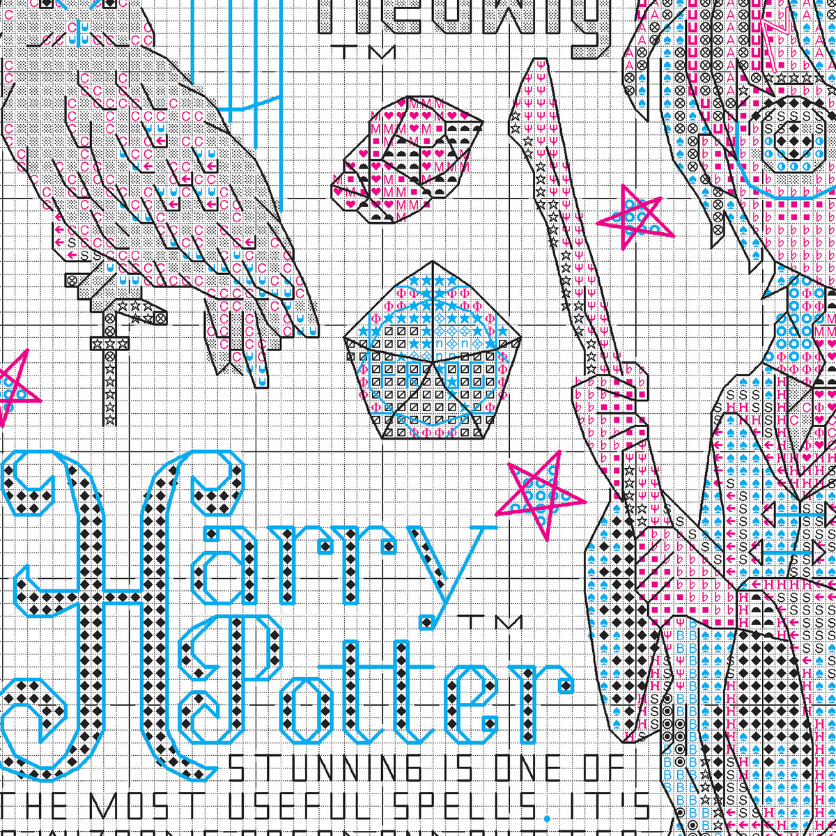 Harry Potter Magical Design Counted Cross Stitch Kit from Dimensions, 11" x 11"