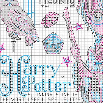 Harry Potter Magical Design Counted Cross Stitch Kit from Dimensions, 11" x 11"