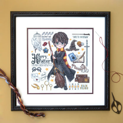 Harry Potter Magical Design Counted Cross Stitch Kit from Dimensions, 11" x 11"