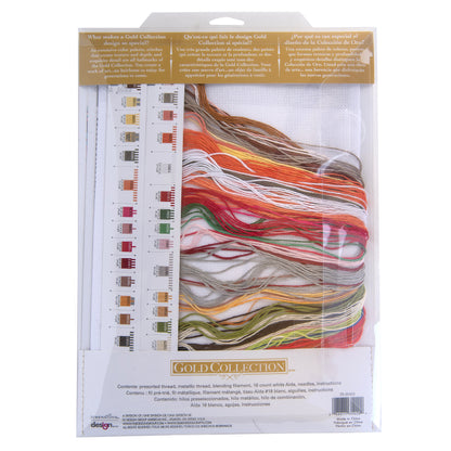 Dimensions Gold Collection Dancing Fall Fairy Counted Cross Stitch Kit, 10" x 17"