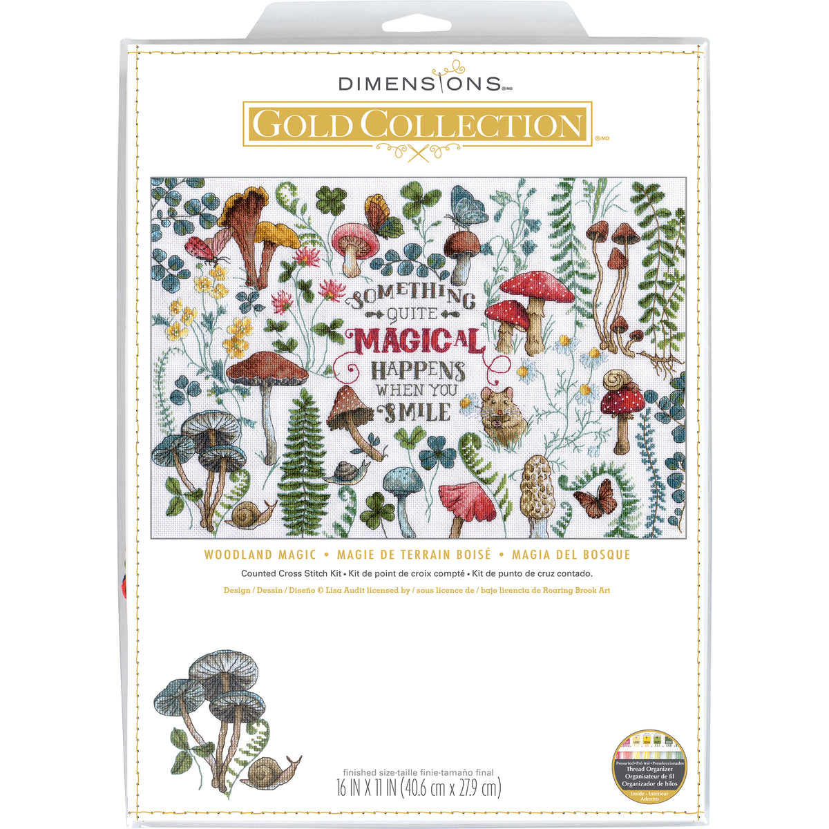 Dimensions Gold Collection Woodland Magic Counted Cross Stitch Kit, 16" x 11"