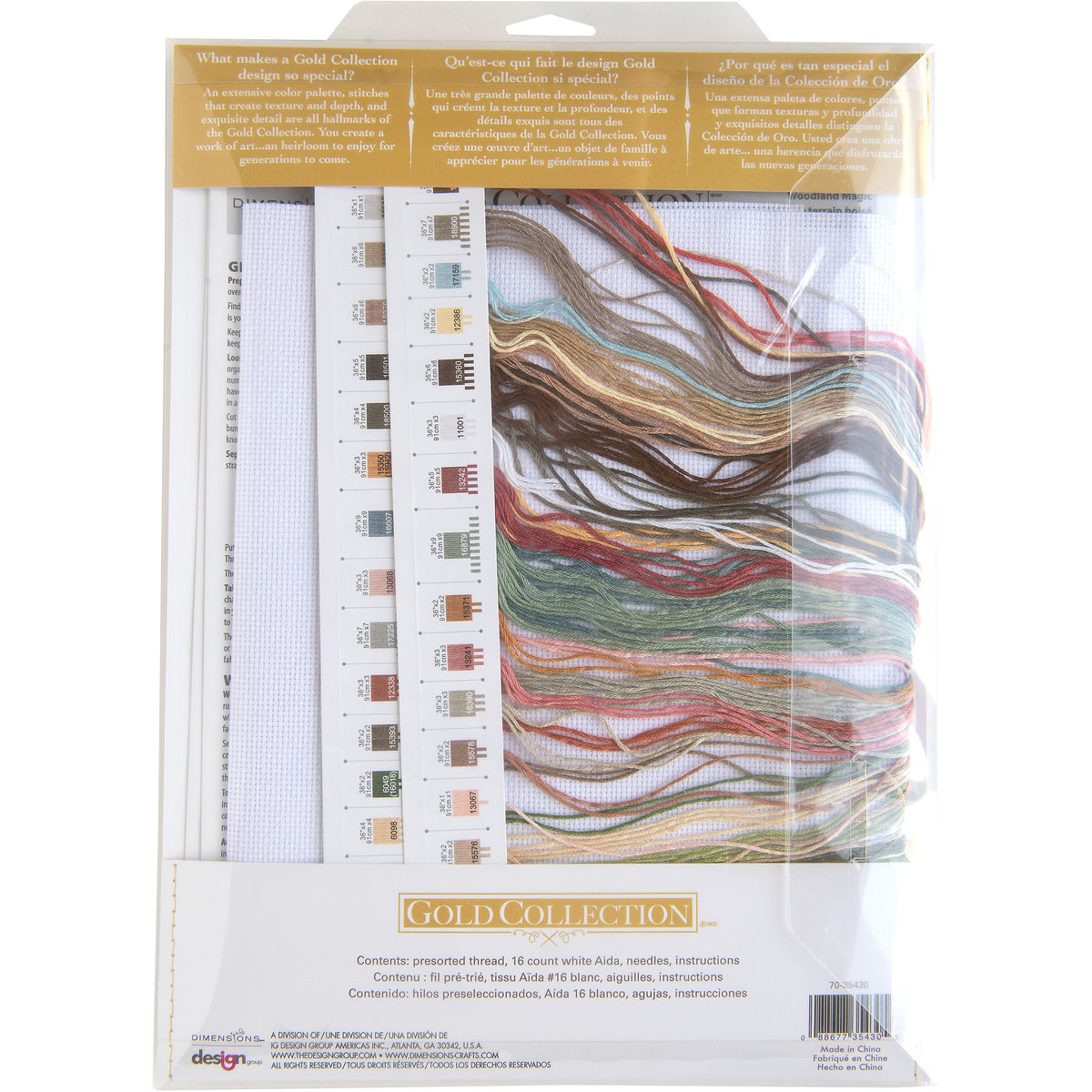Dimensions Gold Collection Woodland Magic Counted Cross Stitch Kit, 16" x 11"