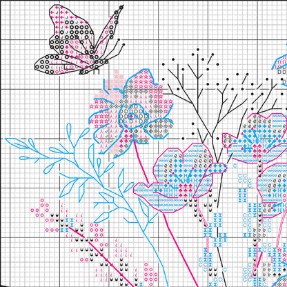 Dimensions Wildflower Vases Counted Cross Stitch Kit, 16" x 8"