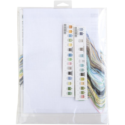 Dimensions Floral Crown Cat Counted Cross Stitch Kit, 11" x 11"