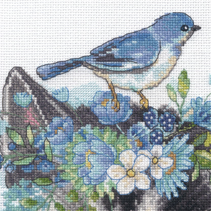 Dimensions Floral Crown Cat Counted Cross Stitch Kit, 11" x 11"
