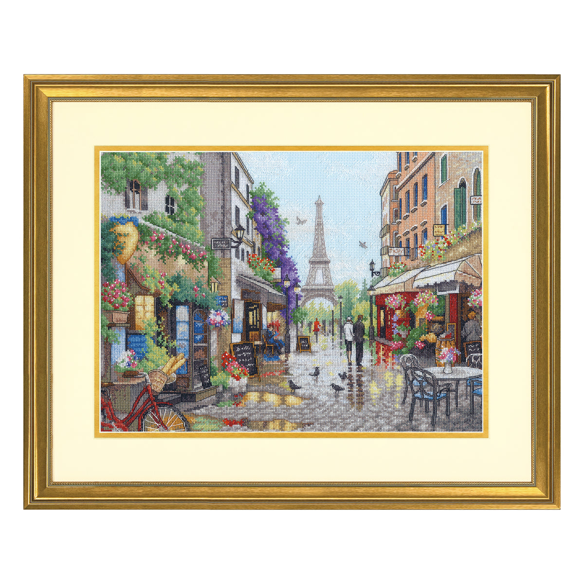 Dimensions Gold Collection Paris Scene Counted Cross Stitch Kit, 15" x 11"