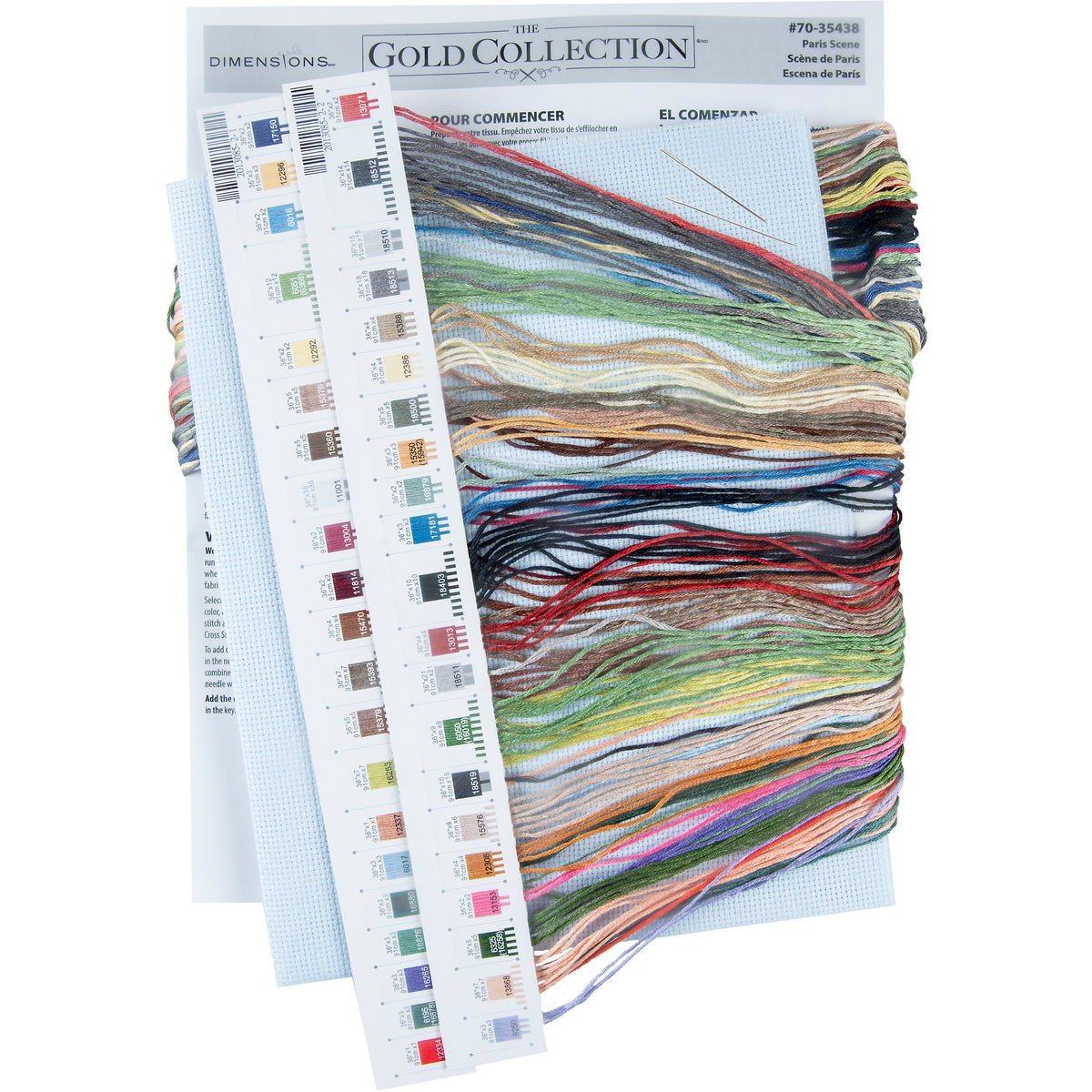 Dimensions Gold Collection Paris Scene Counted Cross Stitch Kit, 15" x 11"