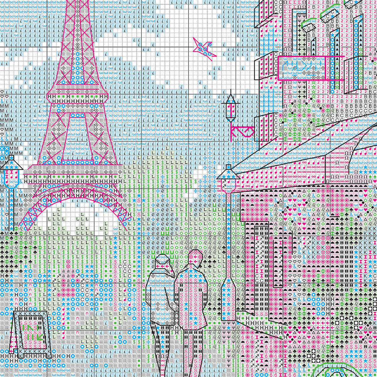 Dimensions Gold Collection Paris Scene Counted Cross Stitch Kit, 15" x 11"