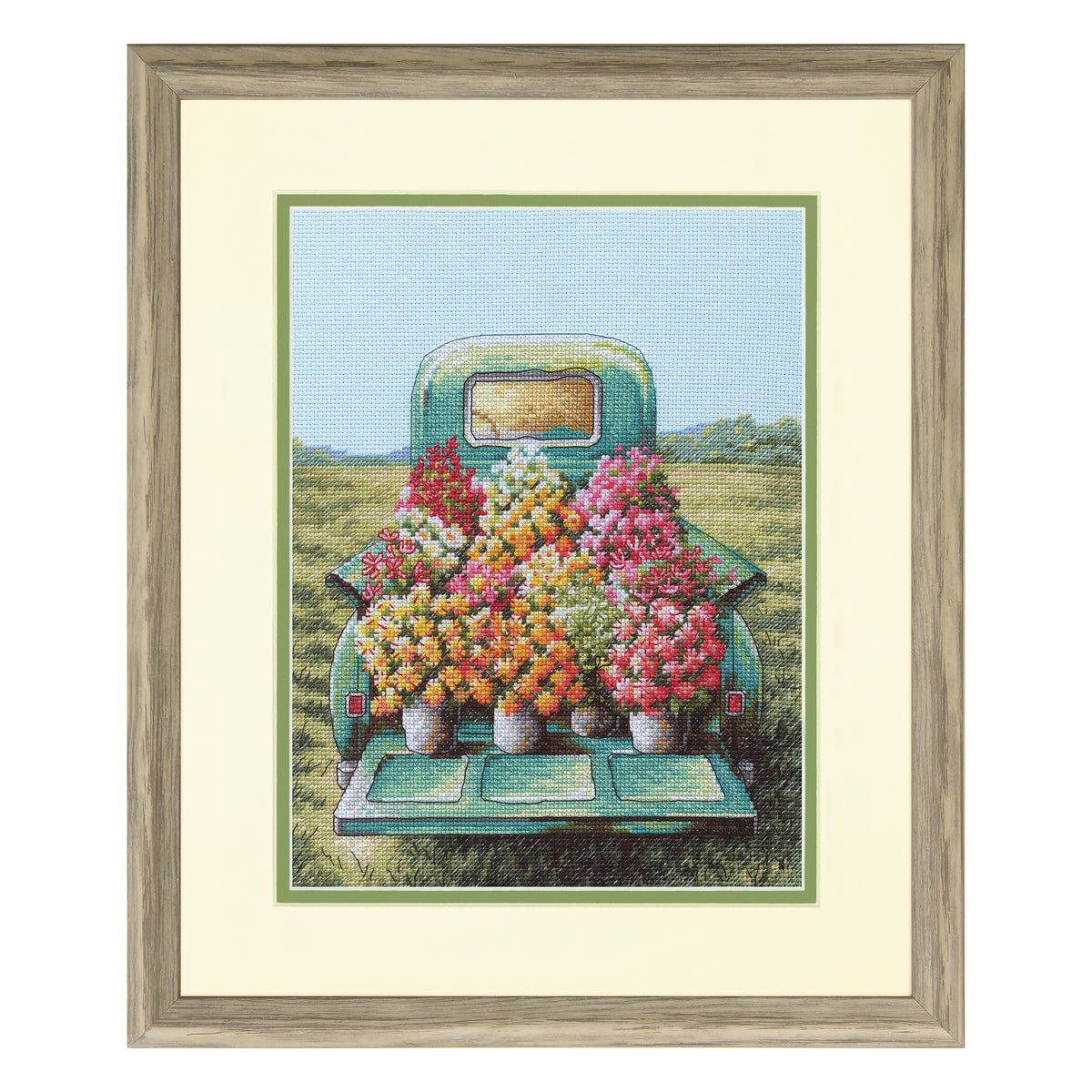 Dimensions Flowers for Sale Counted Cross Stitch Kit, 9" x 12"