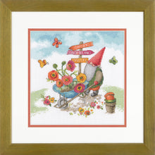 Dimensions Garden Gnome Counted Cross Stitch Kit, 10" x 10"