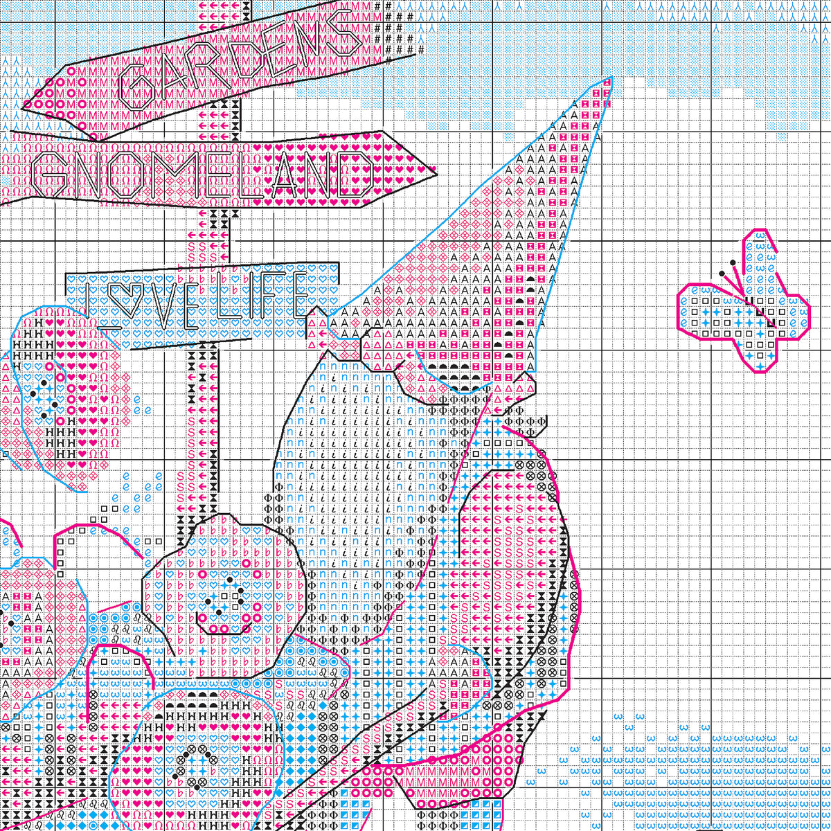 Dimensions Garden Gnome Counted Cross Stitch Kit, 10" x 10"