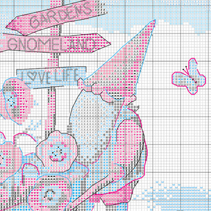 Dimensions Garden Gnome Counted Cross Stitch Kit, 10" x 10"