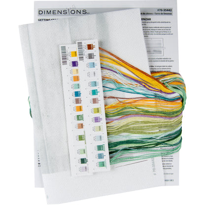 Dimensions Lemon Jar Counted Cross Stitch Kit, 14" x 10"