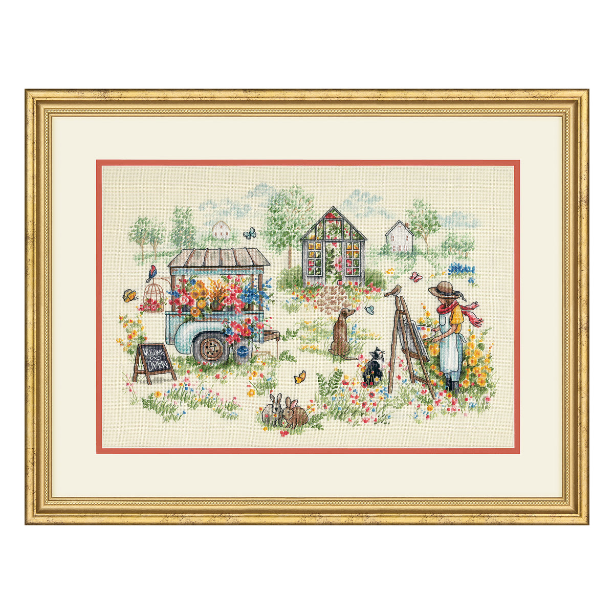 Dimensions Gold Collection Blissful Moments Counted Cross Stitch Kit, 16" x 11"