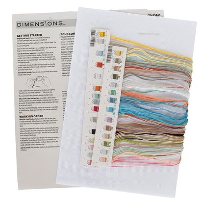 Dimensions Beach Huts Counted Cross Stitch Kit, 18" x 7"