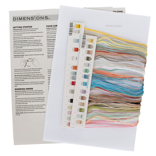 Dimensions Beach Huts Counted Cross Stitch Kit, 18" x 7"