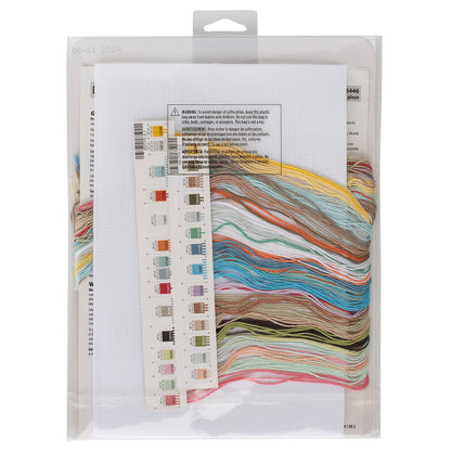 Dimensions Beach Huts Counted Cross Stitch Kit, 18" x 7"