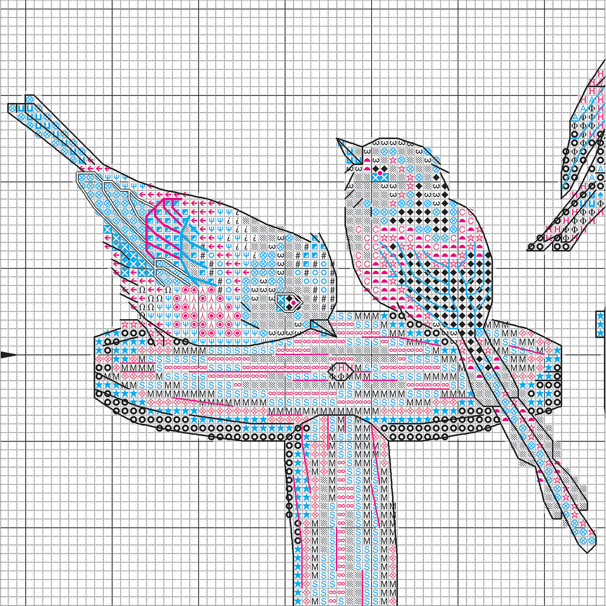 Dimensions Forks & Feathers Counted Cross Stitch Kit, 14" x 9"