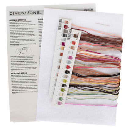 Dimensions Highland Cow Counted Cross Stitch Kit, 11" x 11"