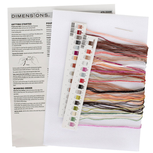 Dimensions Highland Cow Counted Cross Stitch Kit, 11" x 11"