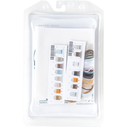 Dimensions Gold Collection Petite Wolf Counted Cross Stitch Kit, 5" x 7"