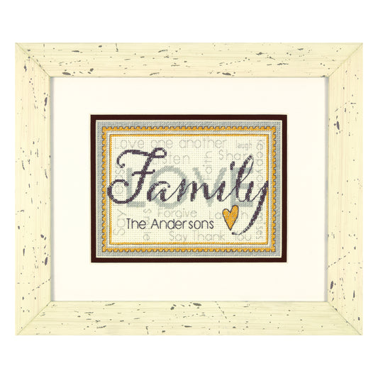 Dimensions Family Counted Cross Stitch Kit, 7" x 5"