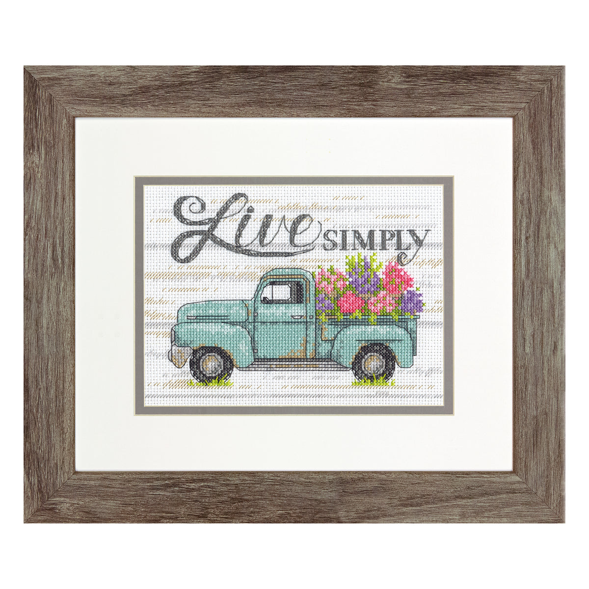 Dimensions Flower Truck Counted Cross Stitch Kit, 7" x 5"