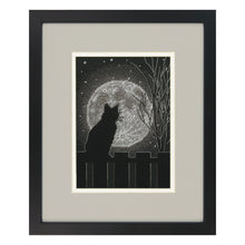 Dimensions Black Moon Cat Counted Cross Stitch Kit, 5" x 7"