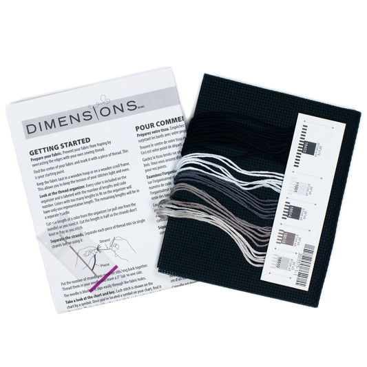 Dimensions Black Moon Cat Counted Cross Stitch Kit, 5" x 7"