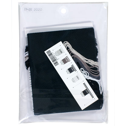 Dimensions Black Moon Cat Counted Cross Stitch Kit, 5" x 7"