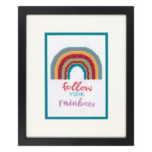 Dimensions Follow Your Rainbow Counted Cross Stitch Kit, 5" x 7"