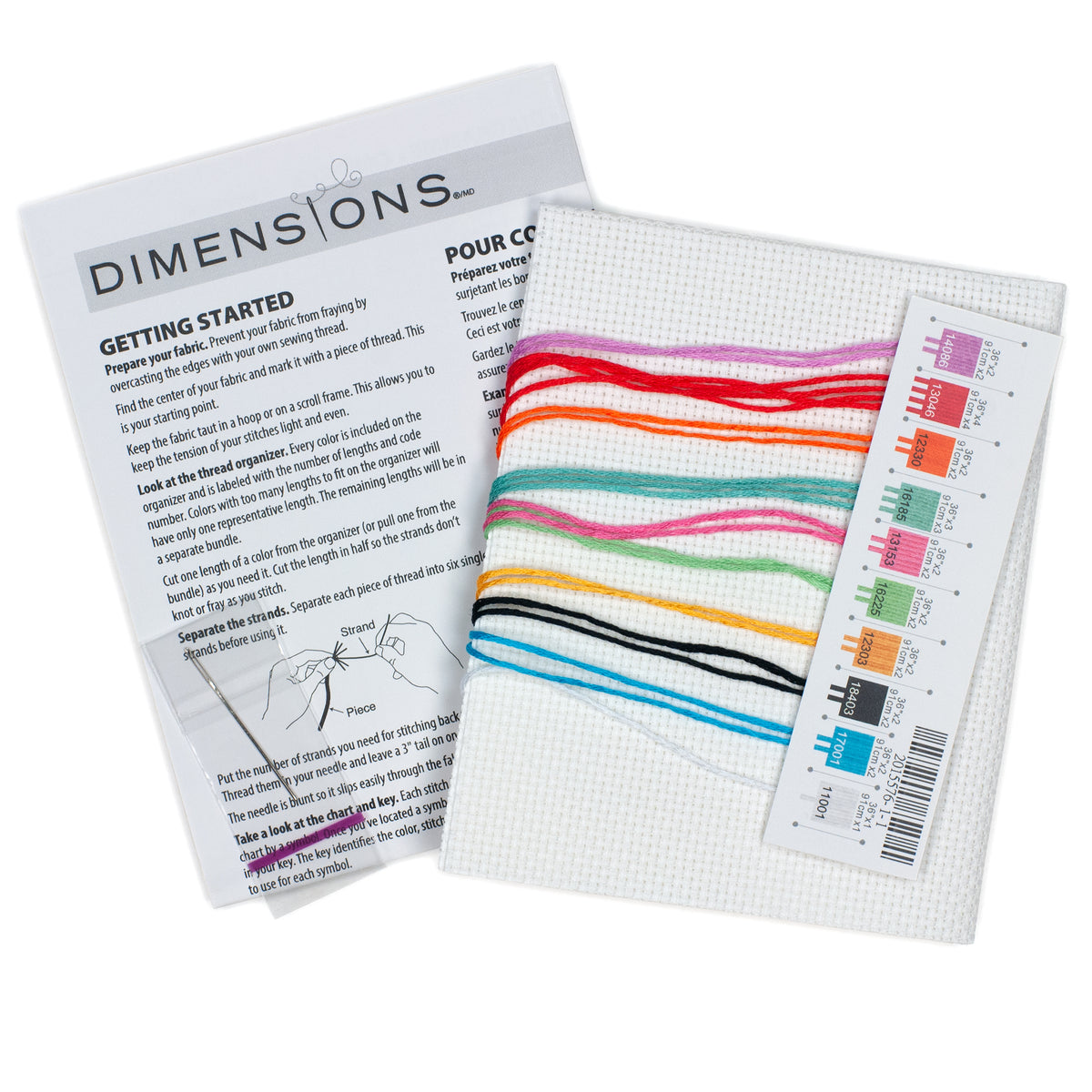 Dimensions Follow Your Rainbow Counted Cross Stitch Kit, 5" x 7"