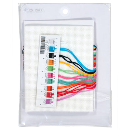 Dimensions Follow Your Rainbow Counted Cross Stitch Kit, 5" x 7"